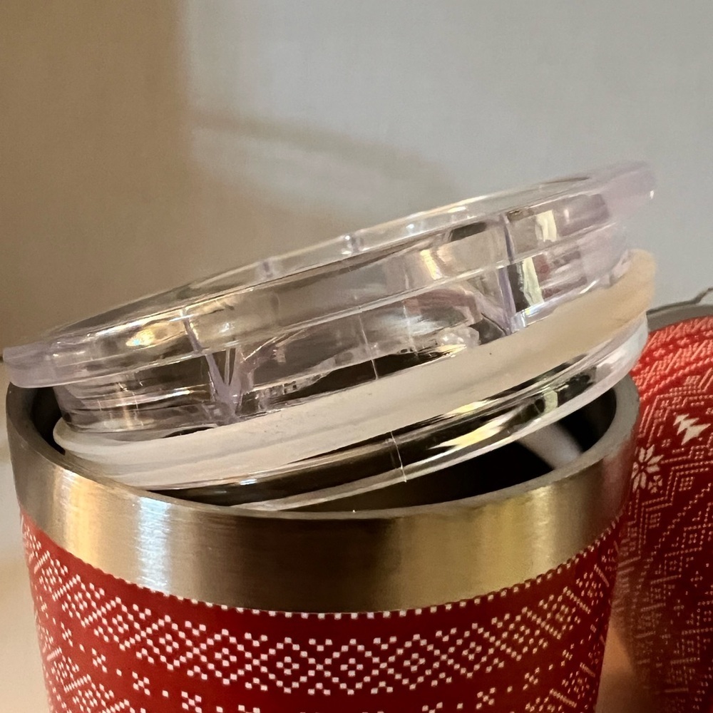 BROOKLYN STEEL CO. 12 oz Holiday Stainless Steel Wine Tumblers with Lids - Picture 7 of 12